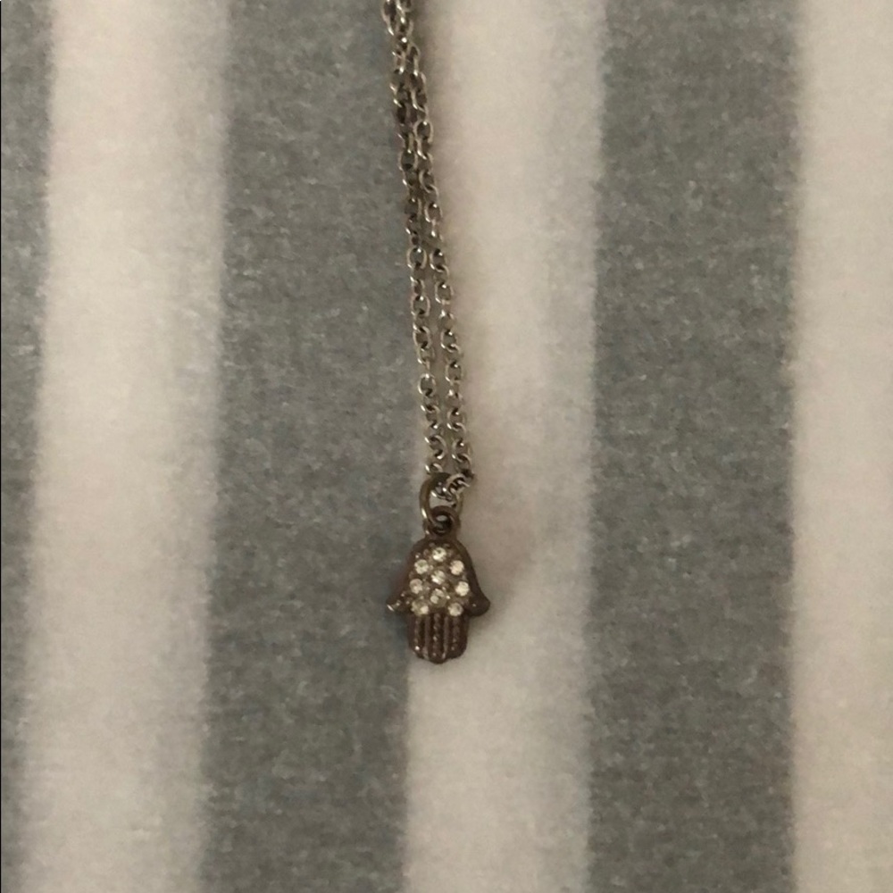 Argento Vivo Multi-Color Hamsa (Hand) Necklace - image 2